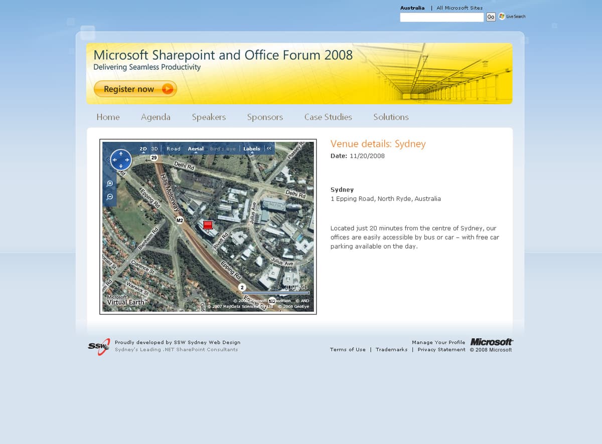 Bing Maps (and Google Maps) integration on the Venue page